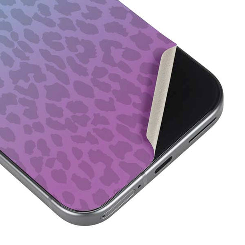 Cheetah Print Purple and Blue Google Pixel 9 Skin